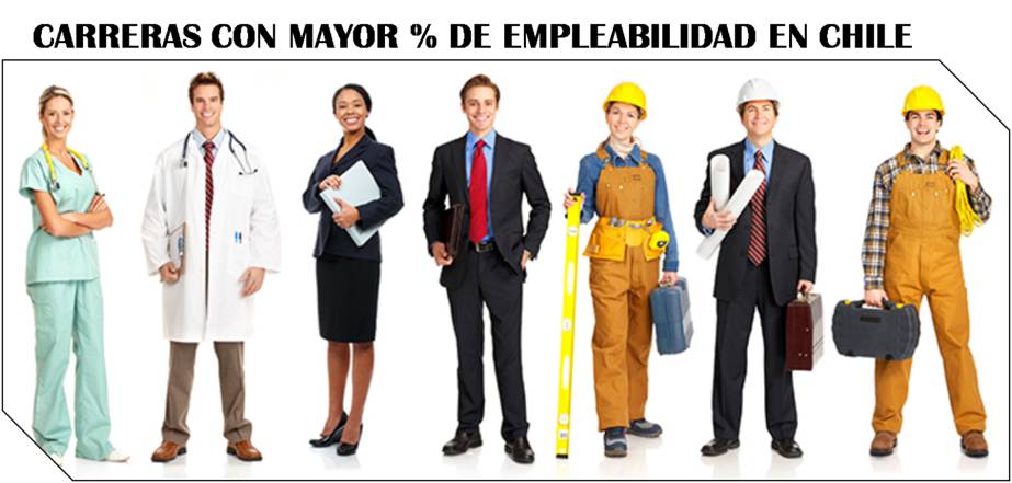 Cuáles carreras tienen más porcentaje de empleabilidad en Chile